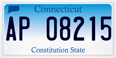 CT license plate AP08215