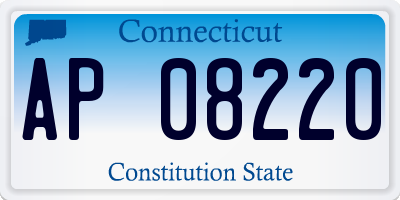 CT license plate AP08220