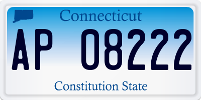 CT license plate AP08222