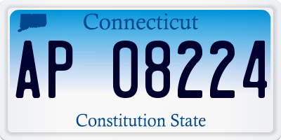 CT license plate AP08224