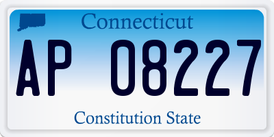 CT license plate AP08227