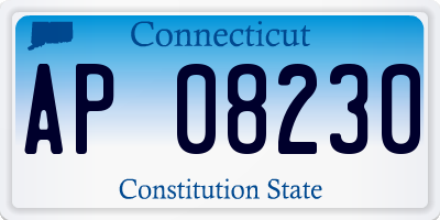 CT license plate AP08230