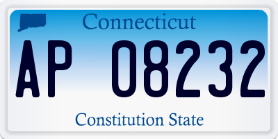 CT license plate AP08232