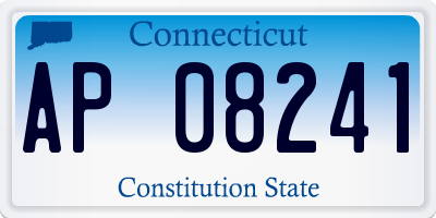 CT license plate AP08241