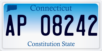 CT license plate AP08242
