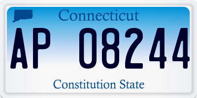 CT license plate AP08244