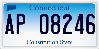 CT license plate AP08246
