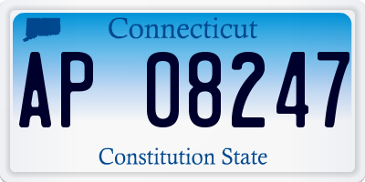 CT license plate AP08247
