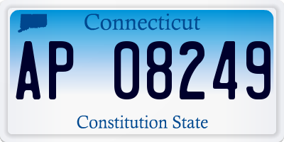 CT license plate AP08249