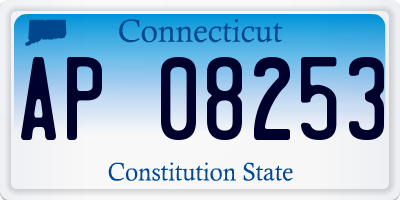 CT license plate AP08253