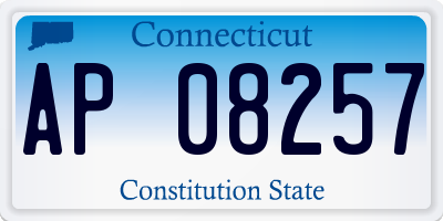 CT license plate AP08257