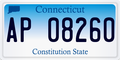 CT license plate AP08260
