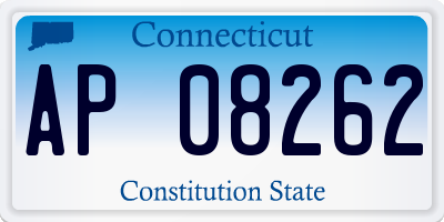 CT license plate AP08262
