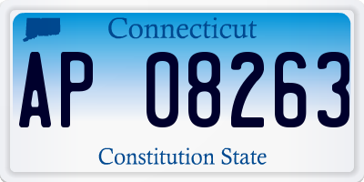 CT license plate AP08263