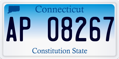 CT license plate AP08267