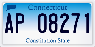 CT license plate AP08271