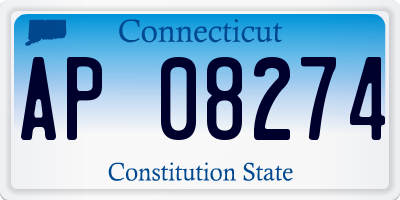 CT license plate AP08274