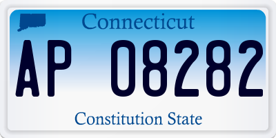 CT license plate AP08282