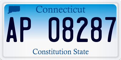 CT license plate AP08287