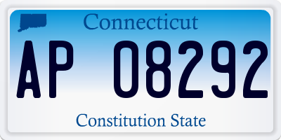CT license plate AP08292