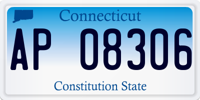 CT license plate AP08306