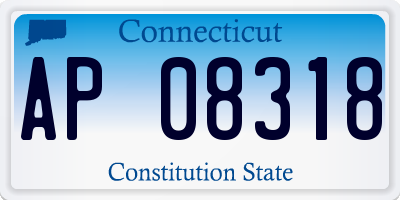 CT license plate AP08318