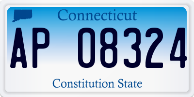 CT license plate AP08324