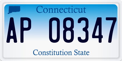 CT license plate AP08347