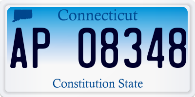 CT license plate AP08348