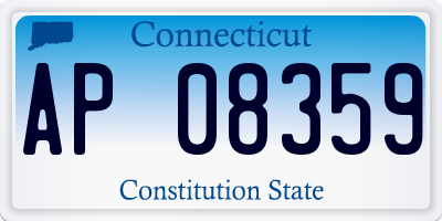 CT license plate AP08359