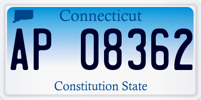 CT license plate AP08362