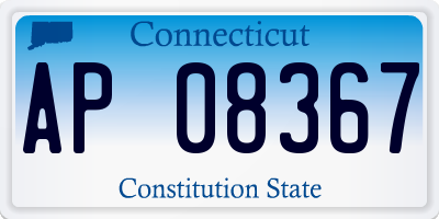 CT license plate AP08367