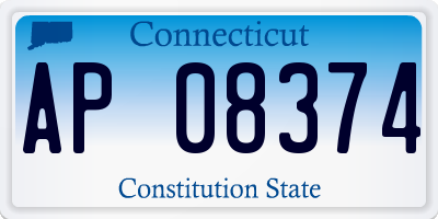 CT license plate AP08374