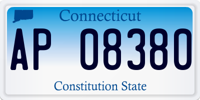 CT license plate AP08380
