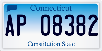 CT license plate AP08382