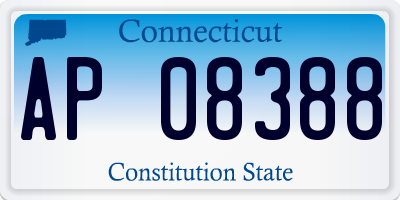 CT license plate AP08388