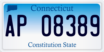 CT license plate AP08389