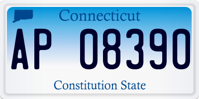 CT license plate AP08390