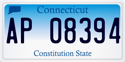CT license plate AP08394