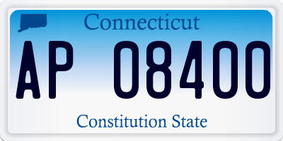 CT license plate AP08400