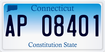 CT license plate AP08401
