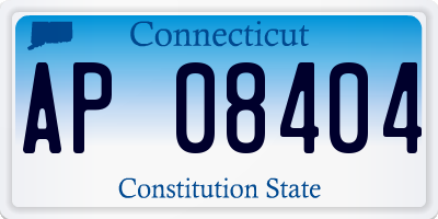CT license plate AP08404