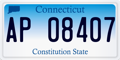 CT license plate AP08407