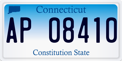 CT license plate AP08410