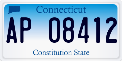 CT license plate AP08412
