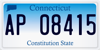 CT license plate AP08415