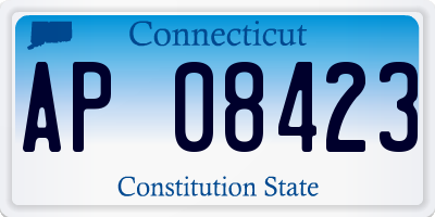 CT license plate AP08423