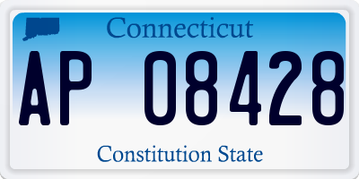 CT license plate AP08428