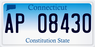 CT license plate AP08430