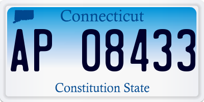 CT license plate AP08433